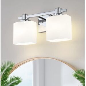 15 inch modern chrome bathroom light fixture
2-light chrome vanity light fixtur